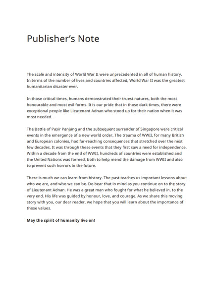 Lieutenant Adnan and The Last Regiment